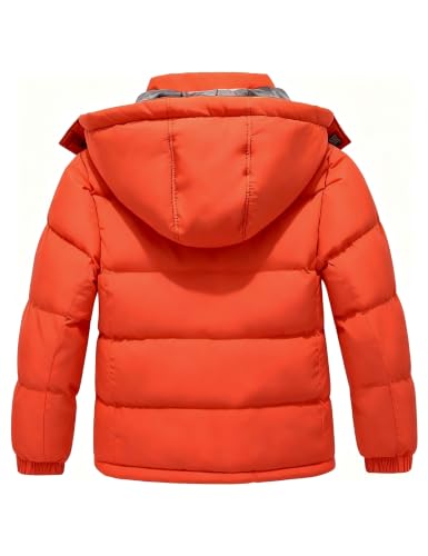 Image of wantdo Boys' Winter Coat Waterproof Puffer Jacket Parka with Removable Hood