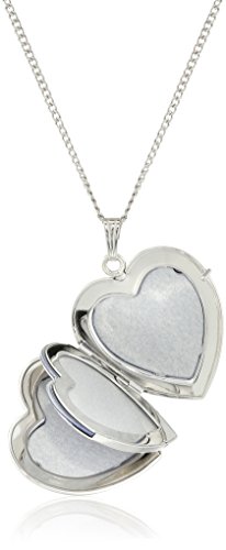 Amazon Essentials Engraved Four-Picture Heart Locket, 20", (previously Amazon Collection)2