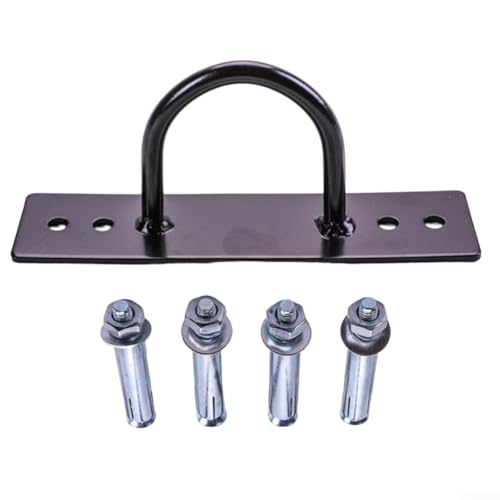 Bebykilemi Gancio di ancoraggio da parete per corda da combattimento, staffa di fissaggio in metallo per allenamento di forza, fascia di resistenza, crossfit, palestra, fitness, supporto per corda con