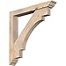 Ekena Millwork BKT0604X38X38MRC01SDF Merced Traditional Smooth Bracket w/Offset Brace, Douglas Fir