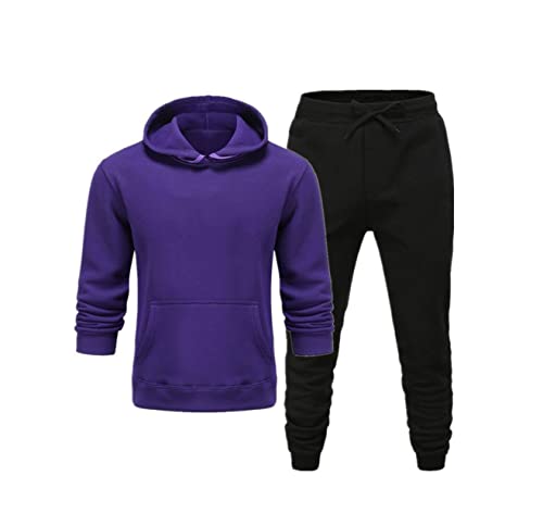 Vêtements de sport pour homme Kiioouu tenue décontractée à capuche S