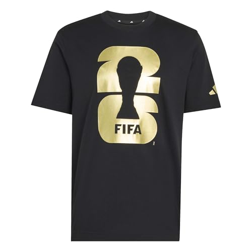 Adidas Herren FIFA World Cup 26 Offizielles Emblem T-Shirt Schwarz L