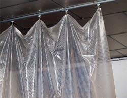 Image of DEWAN SONS Rainproof 4.5 ft x 8 ft, Transparent PVC Sheet 300 GSM Tarpaulin with Grommets and Reinforced Edges, Rain Insulation Sunscreen Balcony Long Life Plant Canopy