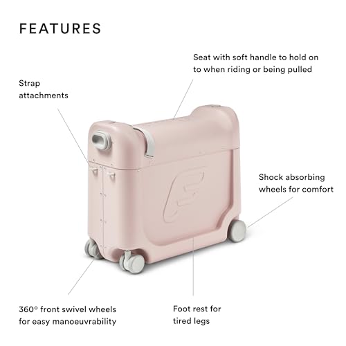 Image of Stokke Jetkids Bedbox - Kids Ride-On Suitcase (BedBox, Pink Lemonade)
