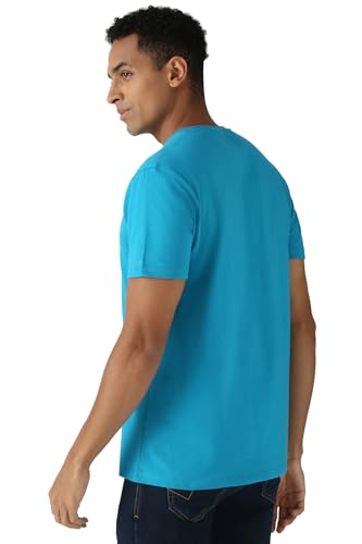 Image of Peter England Men's Cotton Regular Fit Crew Round Neck Tshirt