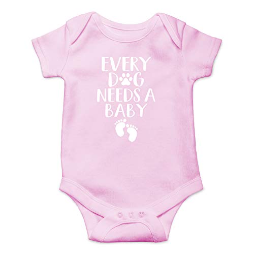 Image of Every Dog Needs a Baby - Funny Baby Essentials Bodysuit - Baby Boy Clothes Newborn Girl Outfits