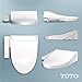 TOTO® WASHLET® KC2 Electronic Bidet Toilet Seat with Heated Seat and SoftClose Lid, Elongated, Cotton White - SW3024#01