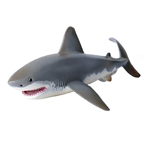 FLORMOON Tubarão branco Figuras Figuras de Animais Realistas Brinquedo de simulação Professor de Apr