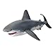 FLORMOON Squalo Bianco Figura - Realistiche Figura Animale Fai Finta di Giocare a Giocattolo - Apprendimento Giocattolo educativo Regalo di Compleanno di Natale Premi per l'insegnante per Bambini