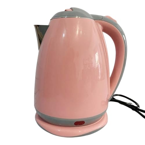AMOREJA Chaleira Elétrica Rosa 1,8 Litros com Desligamento Automá...