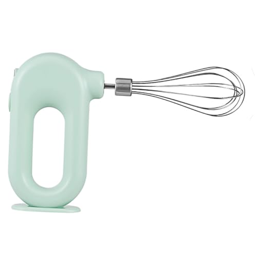 PRETYZOOM Electric Handheld Egg Mixer Hand Crank Egg Beater Baking Cream Whisk Mini Mixer Power Hand