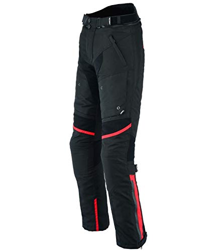 LOVO Pantalon de moto unisexe – Pantalon de moto unisexe – Pantalon de moto unisexe en tissu résistant et confortable – Sécurité et style pour usage quotidien et route