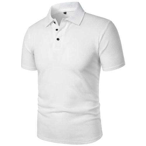 Wearbreeze Mens Polo Shirts, Capri - Men's Shirt for Men, Lapel Short Sleeve Stretch Casual Shirts3