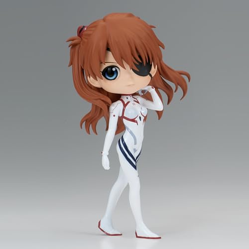 BANPRESTO Q Posket Figure Asuka Shikinami Langley Evangelion: 3.0+1.0, Plugsuit Style 14 cm BP88483 Multi-Coloured - Image 2
