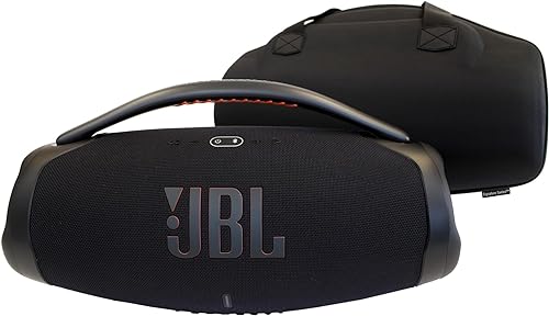 Signature Series Case for JBL Boombox 3 Portable Bluetooth Speaker | EVA Hard Case for JBL Boombox 3 Portable Bluetooth Speaker - Travel Protective Carrying Storage Bag (Black, Case Only)