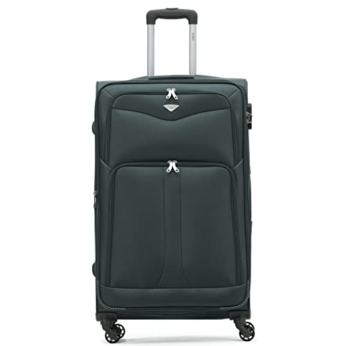 Flight Knight Lightweight 4 Wheel 800D Soft Case Suitcases Anti Crack Cabin & Hold Luggage Options Approved For Over 100 Airlines Including easyJet, BA & Many More!