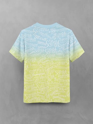 Image of HELLCAT Trendy Front & Back Graphic Printed Cotton Blend Half Sleeve Premium Round Neck Tshirt for Boys - Pack of 2
