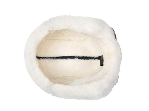 Image of Leather Aviator Shearling Ushanka Trapper Hat Russian Sheepskin Cap Real Fur Winter Hat with Ear Flaps for Men Women