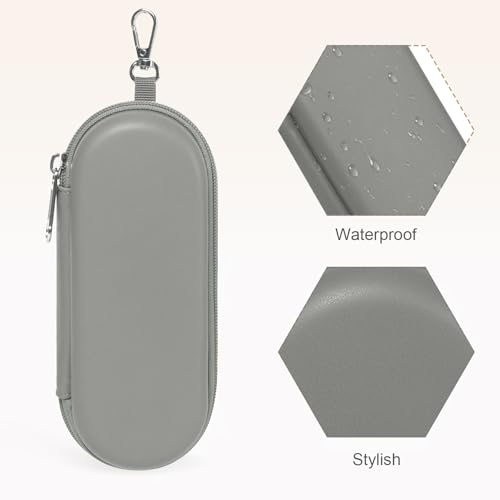 Image of Double Eyeglasses Case, Dual Glasses Sunglasses Organizer with Zipper Closure, Eyewear Storage Box for Men Women Travel