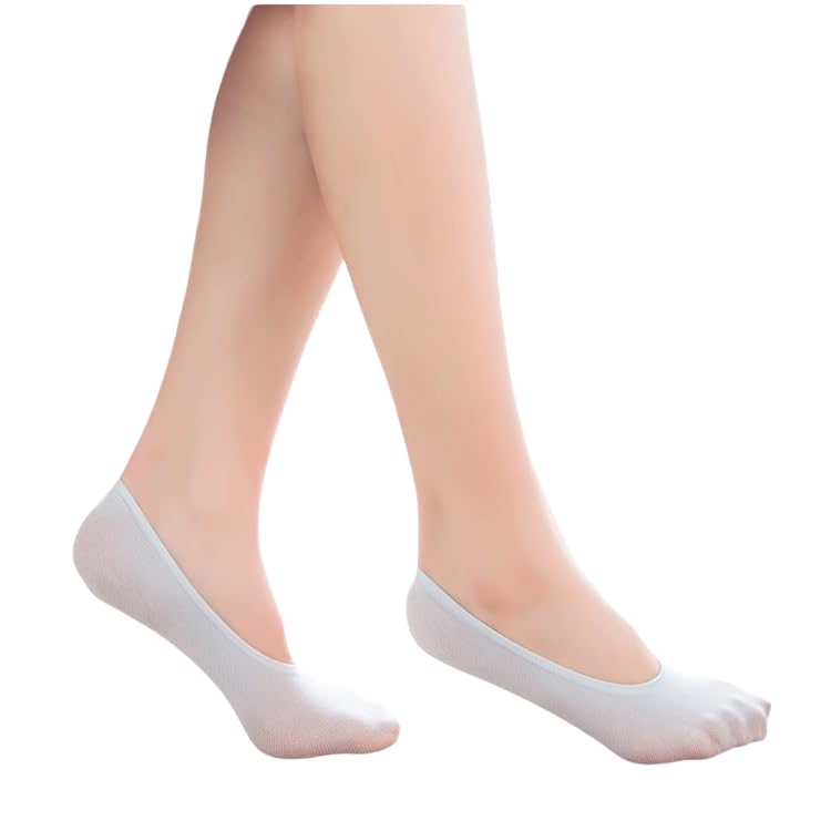 Invisible Socks No Show Socks for Women Casual Low Cut Socks with Non Slip Grip Cotton Liner Socks for Girls | Freesize-image-41