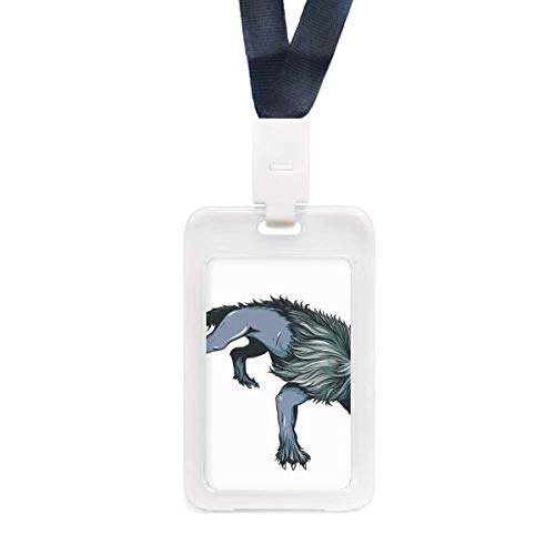 Porte-cartes guépard effrayant transparent au design ultra fin