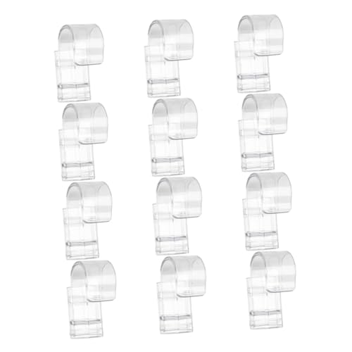 ELAYARD 12個 透明素材の多機能バスルーム収納クリップ 省スペースで歯磨き粉や洗顔料を整理 シンプル設計で浴室 キッチン 寝室対応