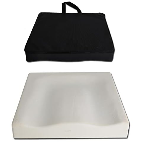 GIMA 28534 Visco-Mouss Antidecubitus Sitzkissen, 41 cm x 41 cm x 6 cm Cover