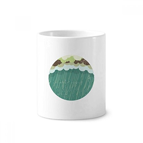 Cadeau 9.6cm de hauteur tasse blanche nuage de pluie porte-brosse à dents