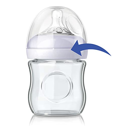 Maymom Brand Replacement Screw Ring Compatible With Philips Avent Natural Bottles, Avent Pp Bottles Or Natural Glass Bottles; Made By Maymom; Replace Avent Natural Screw Ring Collar #TOP2
