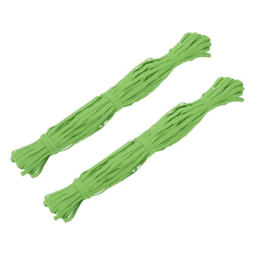 Ruban tricoté plat vert fruit pour personnaliser vos bandeaux et ceintures