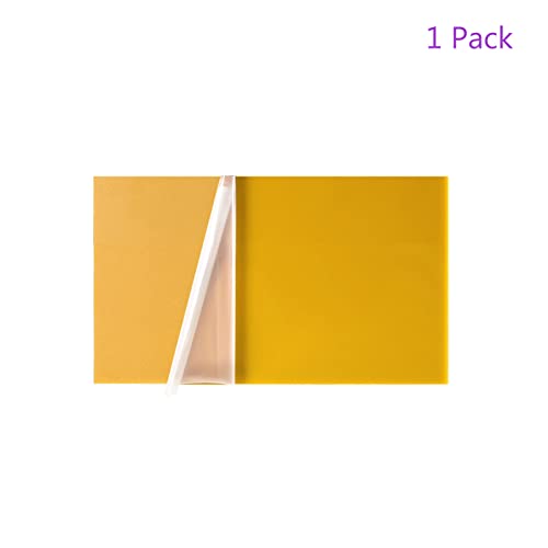 Image of DMiotech 4 inch x 8 inch 1.8mm Thick Yellow Acrylic Sheet for Craft DIY Display Project Sign Blank