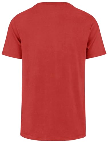 Image of 47 Brand MLB Men's Team Color Distressed Imprint Primary Logo Short Sleeve Baseball T-Shirt