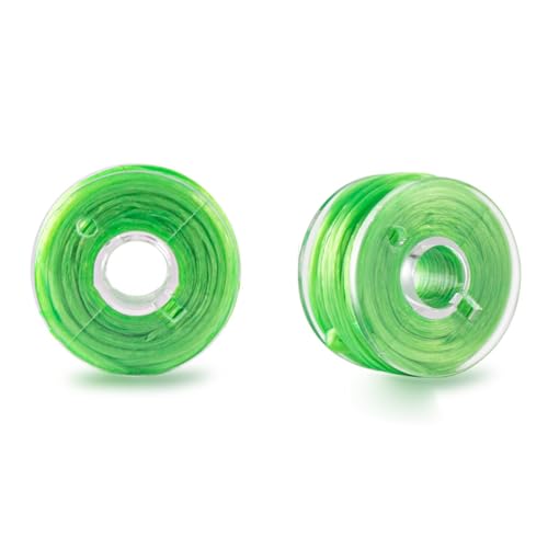 Pack de 25 bobinas de hilo elástico en colores surtidos para máquina de coser, con caja de almacenamiento para joyería y manualidades miniatura 7
