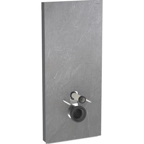 Geberit Monolith module sanitaire pour WC suspendu, 114 cm, entrée deau derrière au centre, avec tubulure de raccordement, Coloris: Grès aspect...