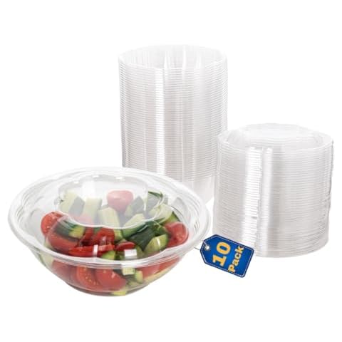 Smygoods 24 oz Disposable Salad Bowls Cover