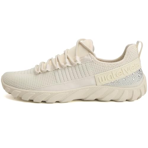 WateLves Rhinestone Sneakers for Women Chunky Slip On Walking Shoes Casual Fashion Tennis Workout Sneakers2