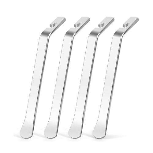 ptiysta Bicycle Tire Lever, Tire Spoon, Professional Tire Tool, Tire Lever, High-Grade Stainless Steel Tire Lever, Repair Bicycle Inner Tube, Best Tire Change Tool 4pcs