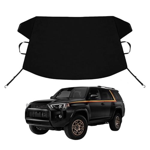 Image of 4Runner Custom Windshield Cover for Ice and Snow for to-yo-ta 4Runner Windshield Snow Cover 600D Shade Blocks Winter Frost Hail Protector Car Accessories
