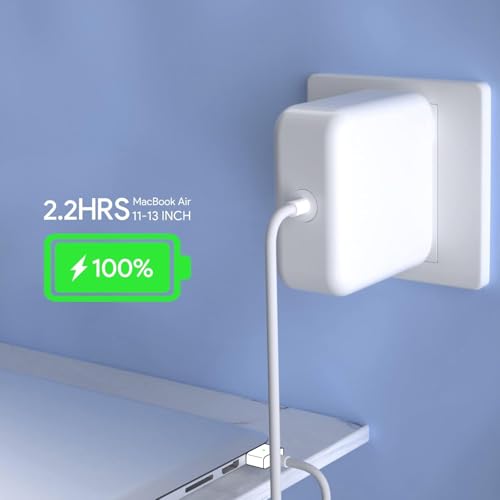 Mac Book Air Charger, 45W Magnetic Mag2 T-Tip Laptop Charger Suitable for Mac Book Air 11 inch and 13 inch After Mid 2012(Applicable to 2012-2017)