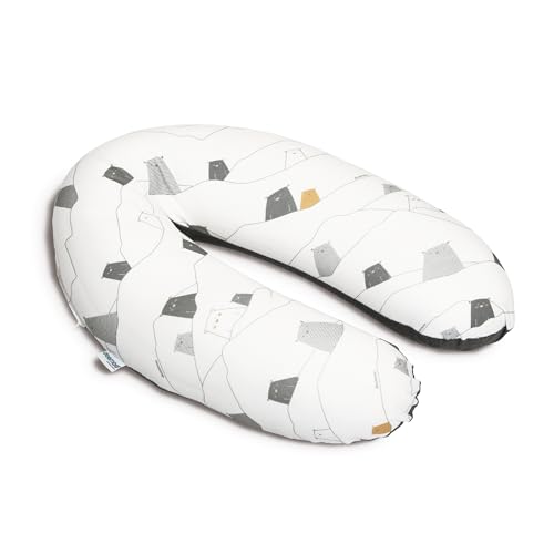 DOOMOO Cojín de Embarazo & Lactancia Buddy, Bear Grey