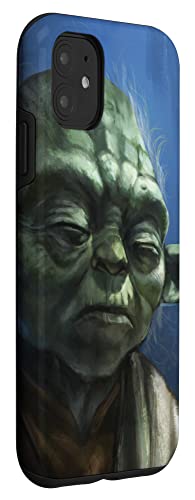 Iphone 11 Star Wars Yoda Jedi Master Classic Illustration Stormy Blue Case #TOP2
