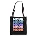 Funny Modern Repeated Text Design Nova Tote Bag