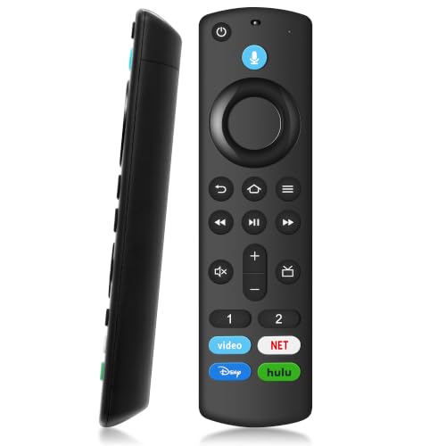 Replacement Voice Remote Fit for All Fire Series TV Stick/Cube/Lite/HD 4K Max/4K (1st/2nd Gen) Smart TV 3rd Gen for Insignia/Omni QLED Series TV