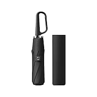 erised's bifrost Compact Folding Umbrella Carabiner Handle Coating Layer Fabric Blocking UV Protection 99.9%/Car/Small Travel Backpack/Lightweight Portable/Rain Sun Anti UPF 50/Men Women Kids
