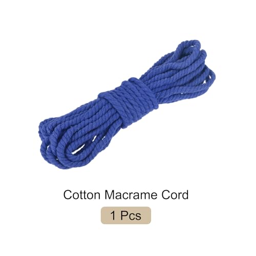 Cuerda de algodón de 3 hebras trenzadas de 0.3 pulgadas para un macramé resistente 8