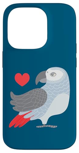 Parrot Love �g���s�J�� �A�t���J �O���[ �� �Ԃ��n�[�g �X�}�z�P�[�X iPhone 14 Pro �p