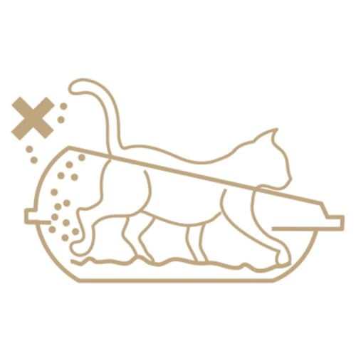 Image of SADIO Corner Litter Tray S 49.5 x 39.5 x 17 cm Taupe
