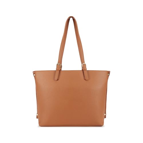 Image of Fastrack Mood Muse Laptop Tote for Women, Faux Leather Handbag With Padded 14-Inch Laptop Compartment, Spacious Interior With Multiple Pockets, Trendy Women's Handbags, Shoulder Bags For Girls
