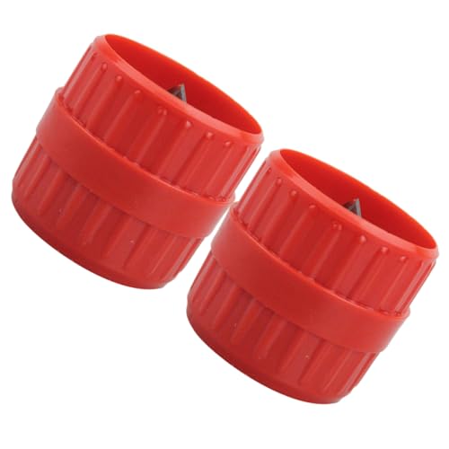 NUOBESTY 2piezas Máquina De Biselado Escariador Interior y Exterior Herramienta De Desbarbado Para Tubos De Protector De Conexión