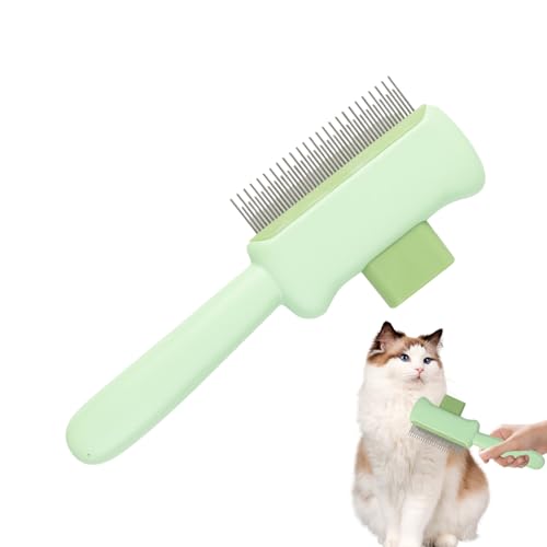 Katzenkamm – Pflegewerkzeug | 0,39 Zoll Entwirrungskämme für Katzen | Haarausfall-Massagekamm für...